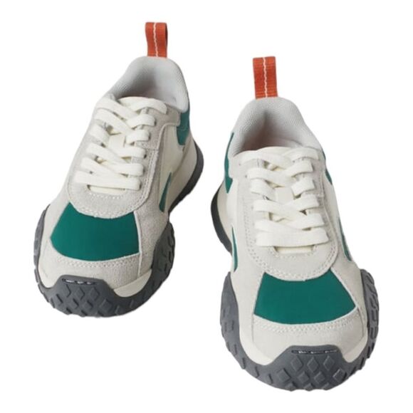 ZARA Kids | Gray | LEATHER SNEAKERS - Picture 2 of 10